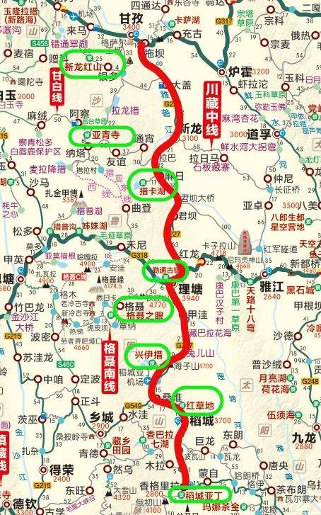 新227国道全程线路图图片