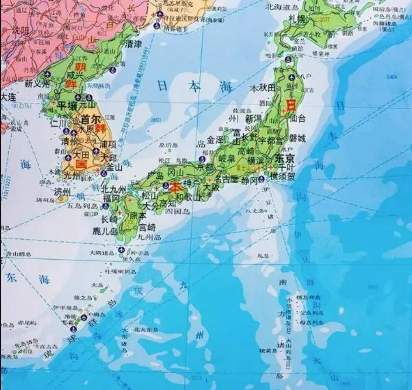 日本群岛地图图片