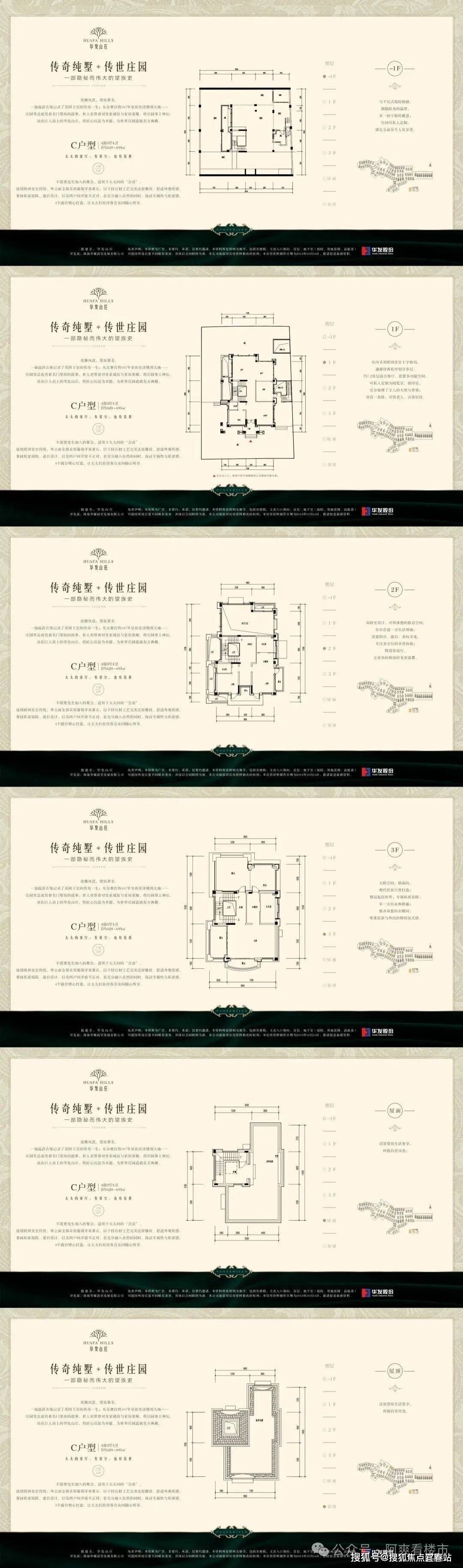 华发山庄别墅户型图图片