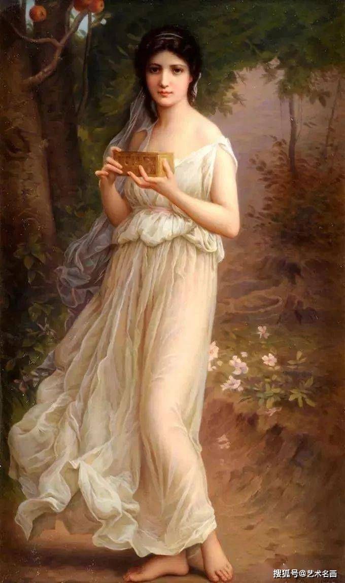法国古典唯美女肖像油画︱查尔斯·阿玛布尔·勒努瓦绘画作品