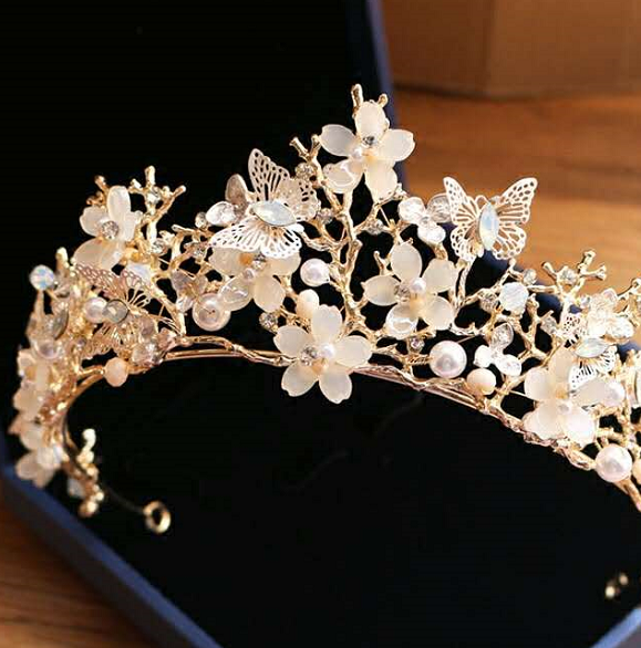 十二星座专属"女王皇冠",狮子座珍珠水钻,水瓶座勇敢蝶恋花