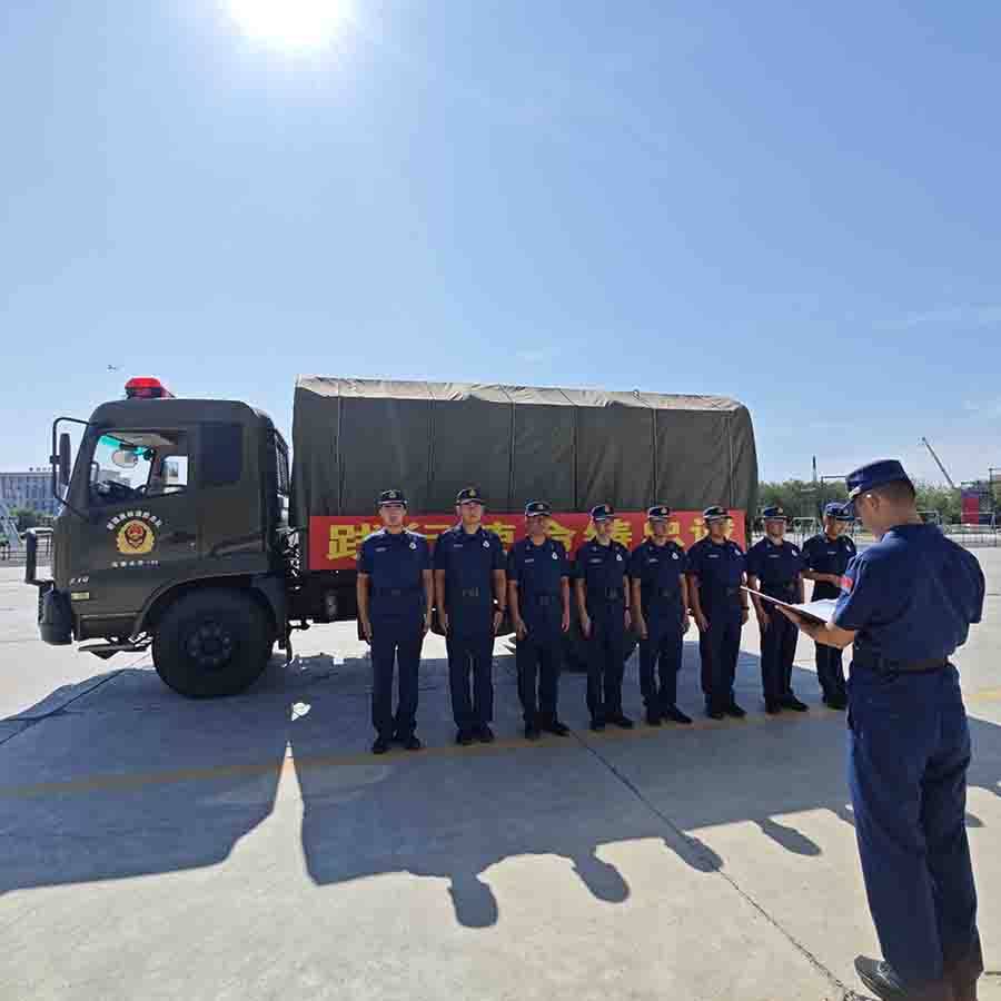 基层动态|新疆森林消防总队特勤大队严密组织 驾驶员驾驶技能考核
