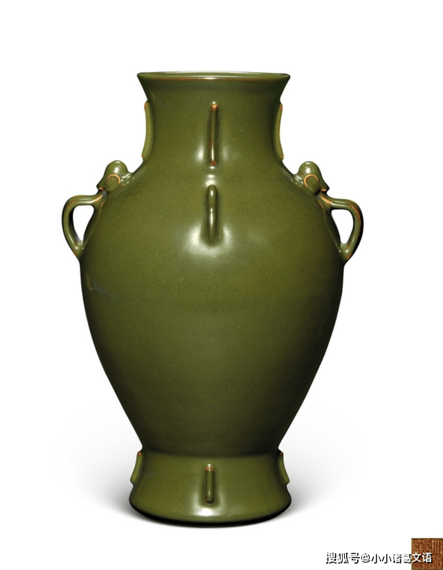 中国 雍正年製款 茶葉末釉 窯変瓶 唐木台・時代箱付 G R4191B