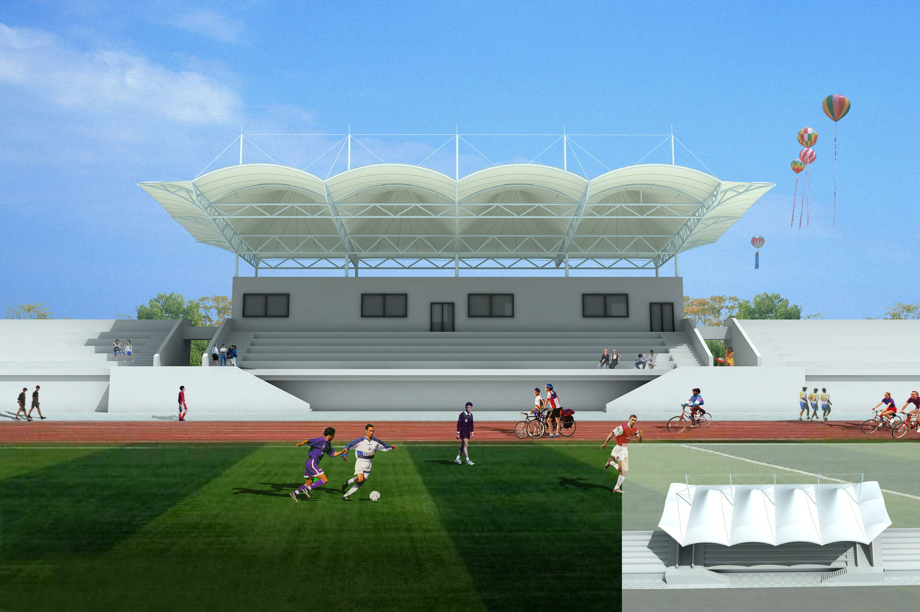 深圳远信膜结构｜看台膜结构的魅力：设计到实践 打造梦幻观赛空间