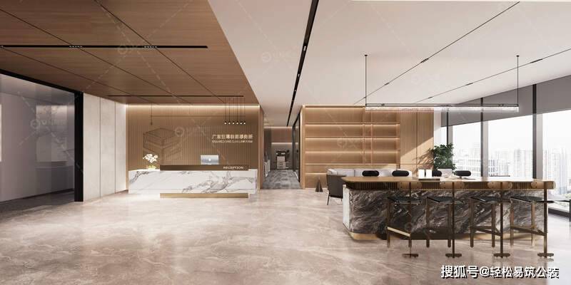 错落的视觉效果,搭配鱼肚白微晶石 铜色台面,整体感觉轻奢且精致稳重