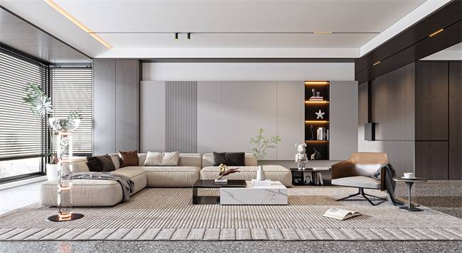 极简主义新风尚，木说木话板材打造沙发背景墙新境界