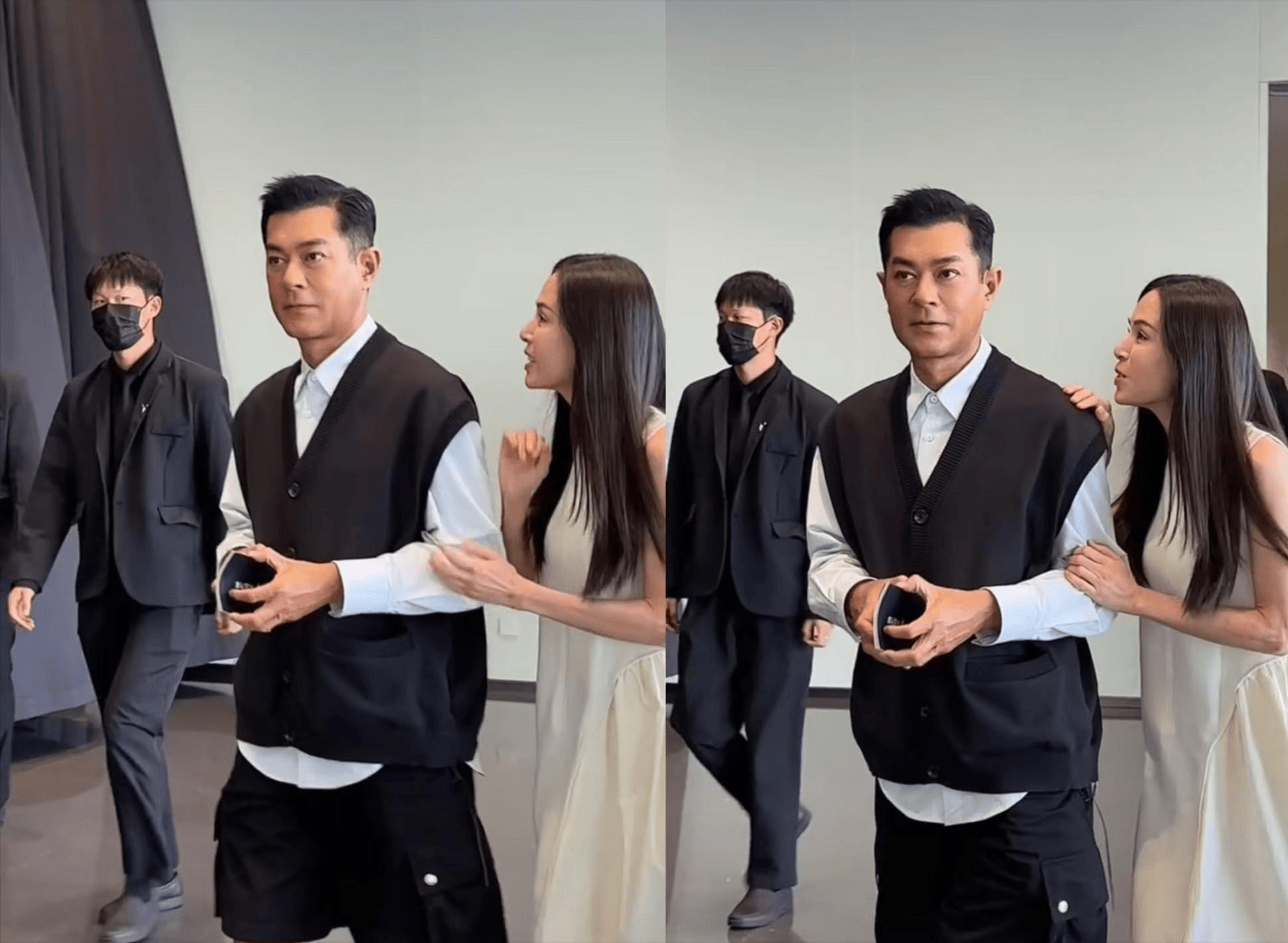 54岁古天乐同框58岁李若彤,男方被吐槽"眼角快吊到太阳穴了"!