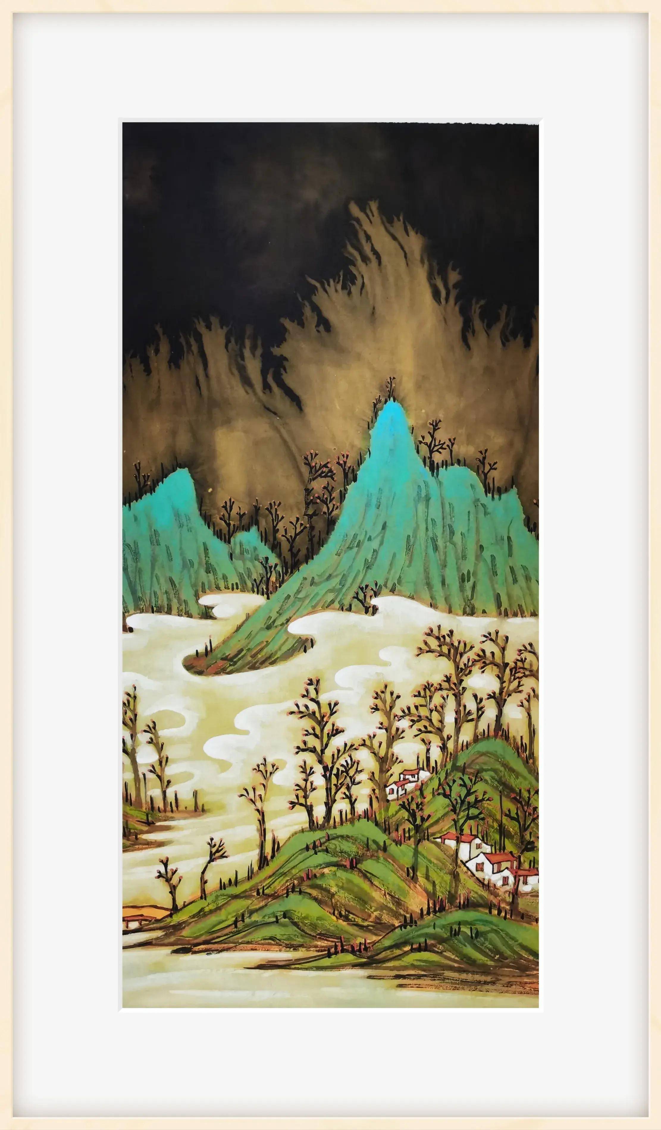 重彩画家胡朝水