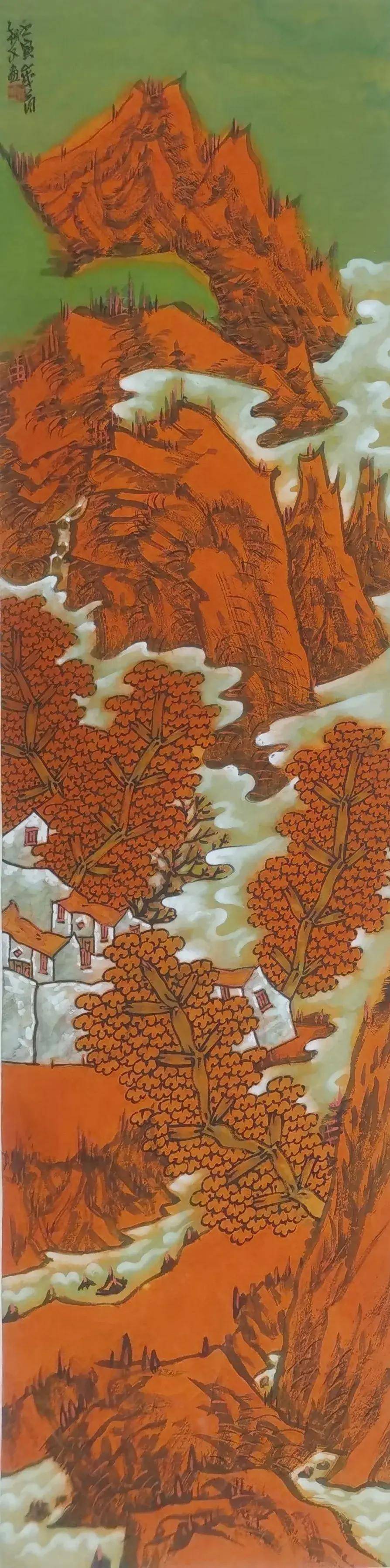 重彩画家胡朝水