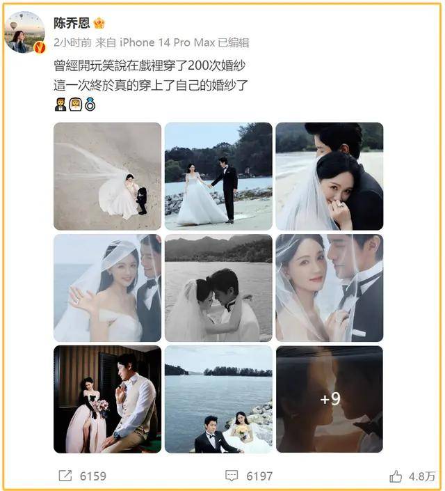 陈乔恩曾伟昌结婚图片