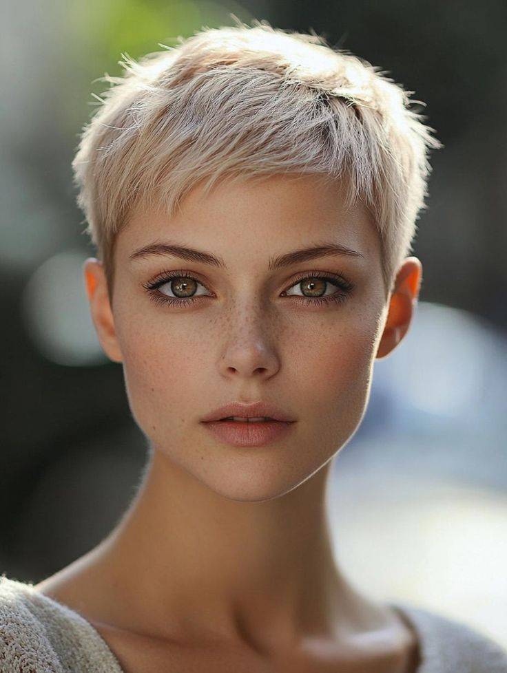 40岁女士剪露耳短发,效果真不错,动感显年