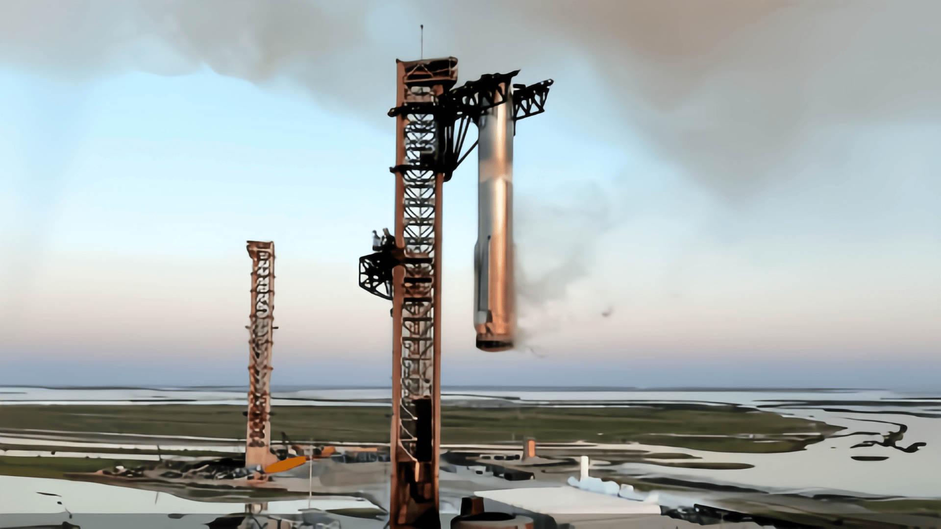 星舰成功发射,并成功实现筷子夹火箭!_spacex_直播_显示