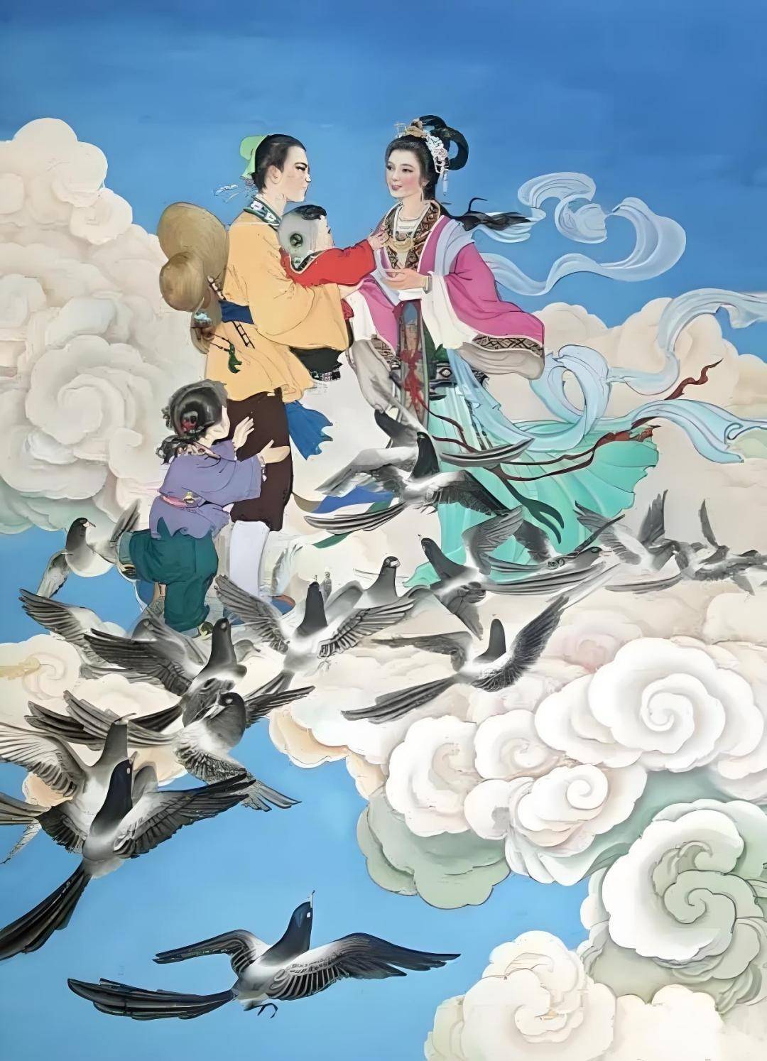 22幅老年画里的《牛郎织女》