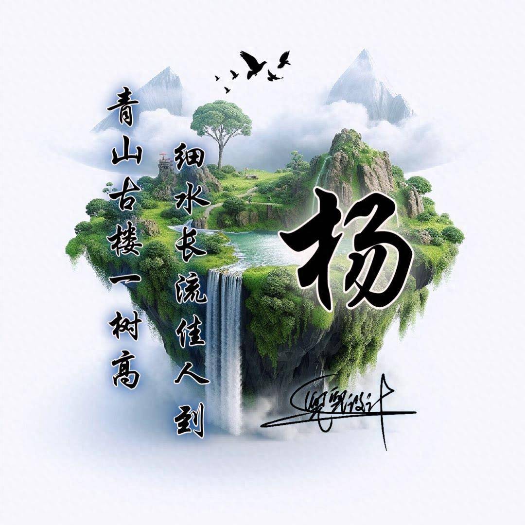 用你的名字制作微信头像,2025山水画个性签名头像,请查收