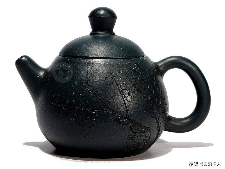 館蔵珍品 紫砂壺 如意壺 李碧芳款 民國綠泥 紫砂壺』置物 賞物