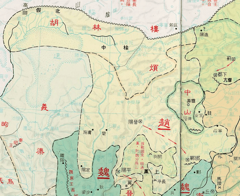 赵国领土图片