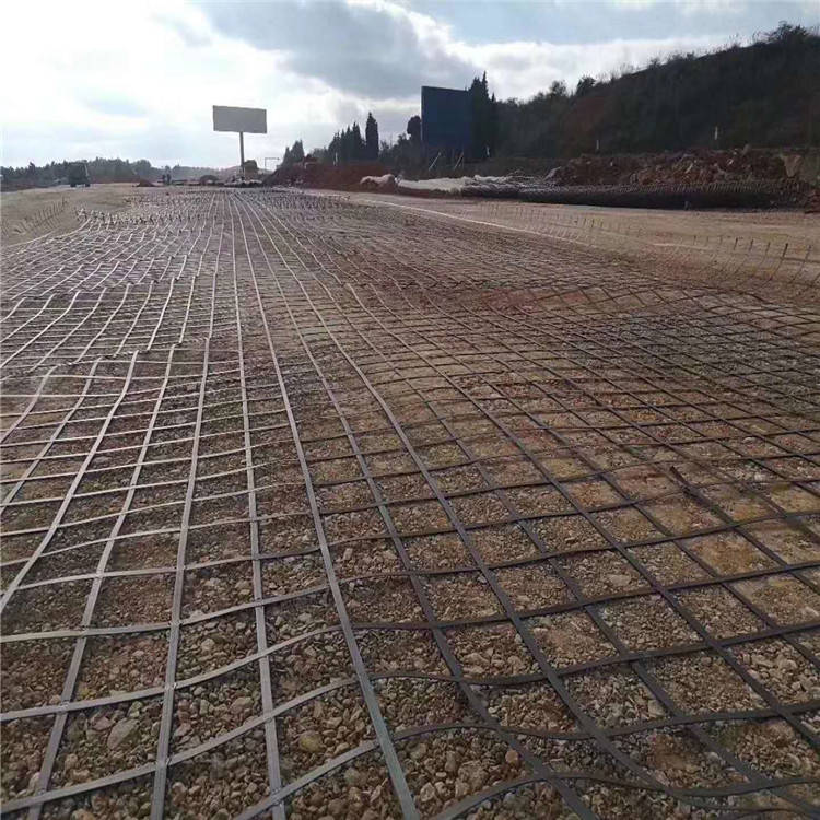 高强钢塑格栅 地基路基加筋加固 延长路基使用寿命