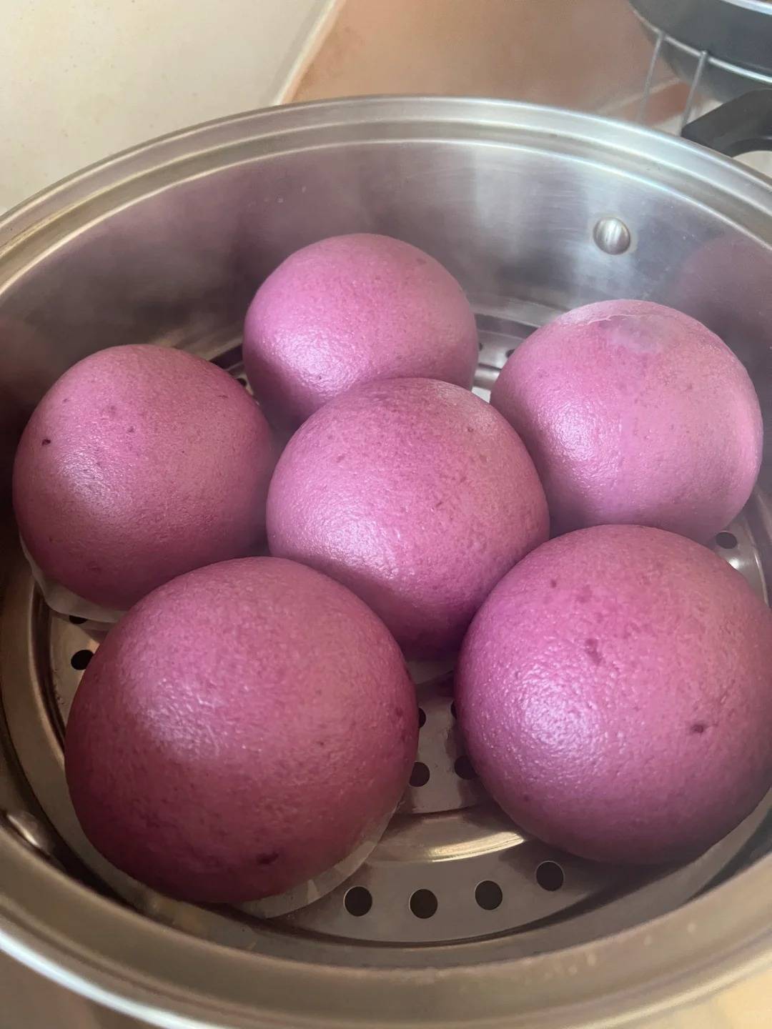 松软好吃的紫薯馒头,健脾养胃,膳食纤维丰富!