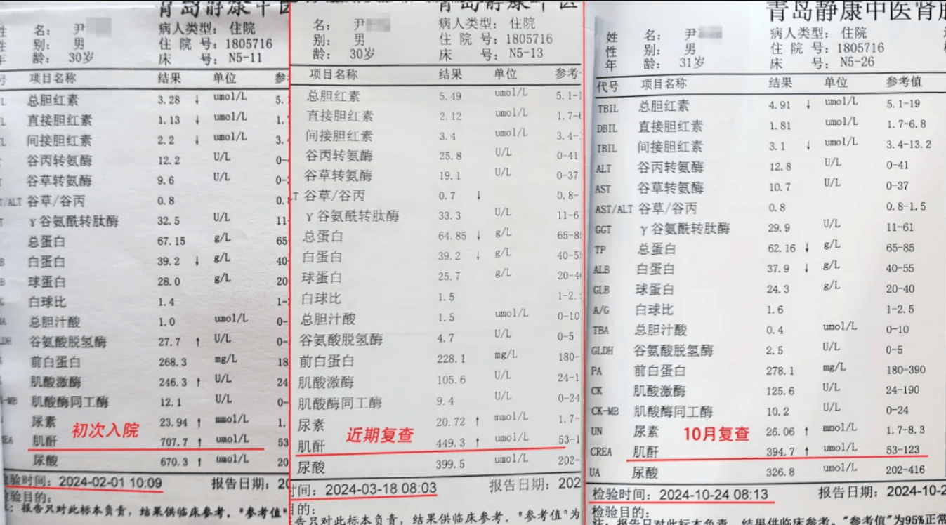 血肌酐检查图片