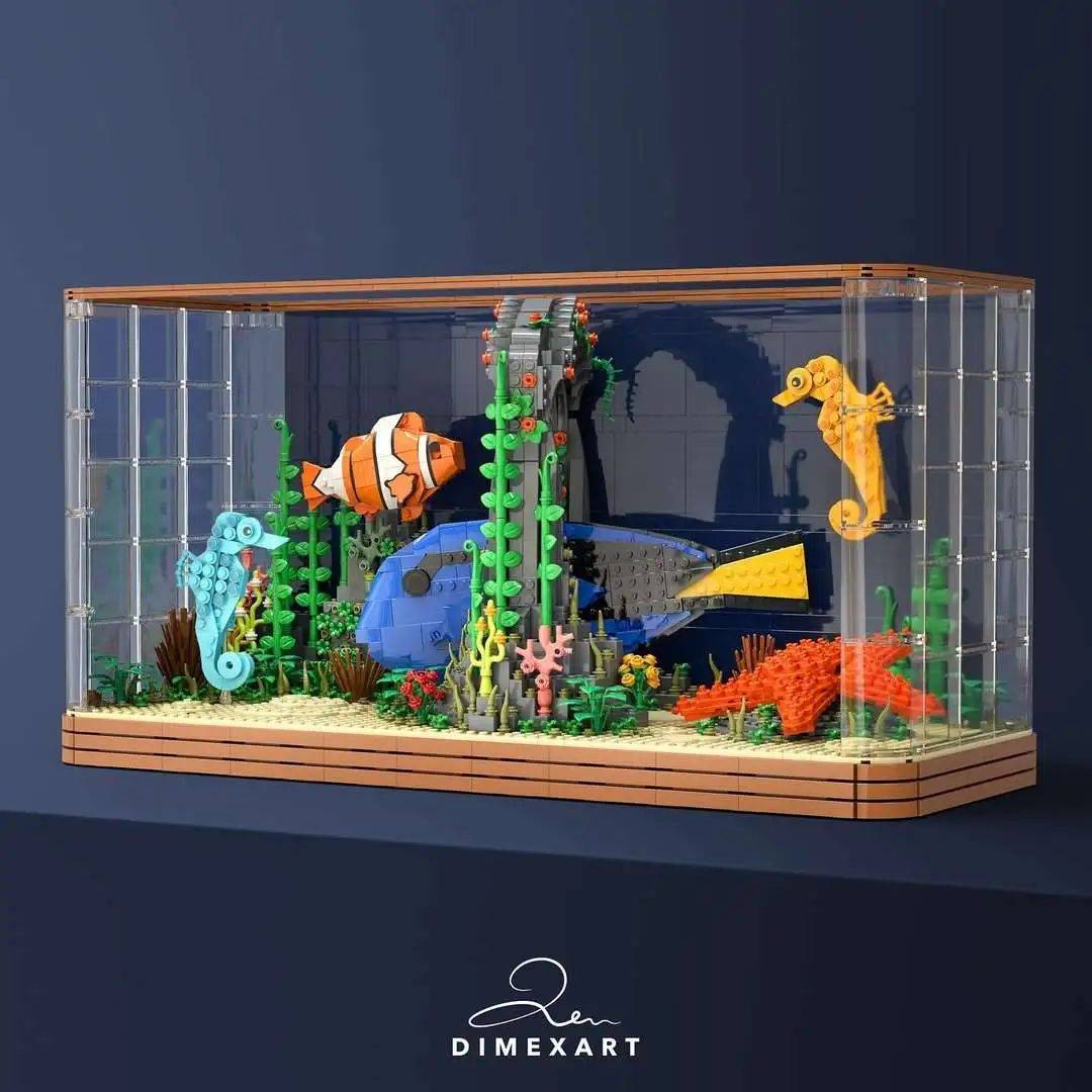 谁说小丑鱼家里不能养?自己动手拼出一座乐高海洋馆!