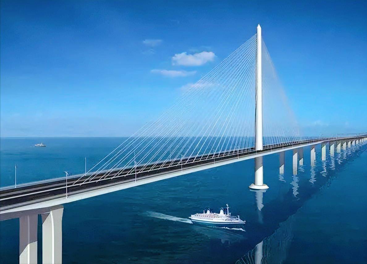 中国在建全程5.4公里的金厦大桥