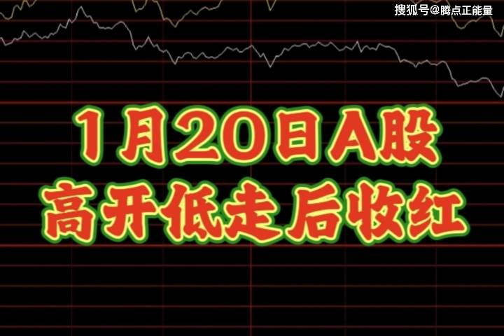 1月20日A股高开低走后收红，创业板指领涨