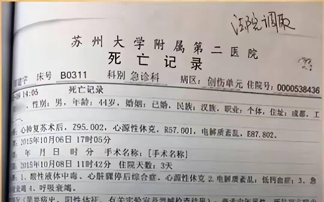 医院死亡记录