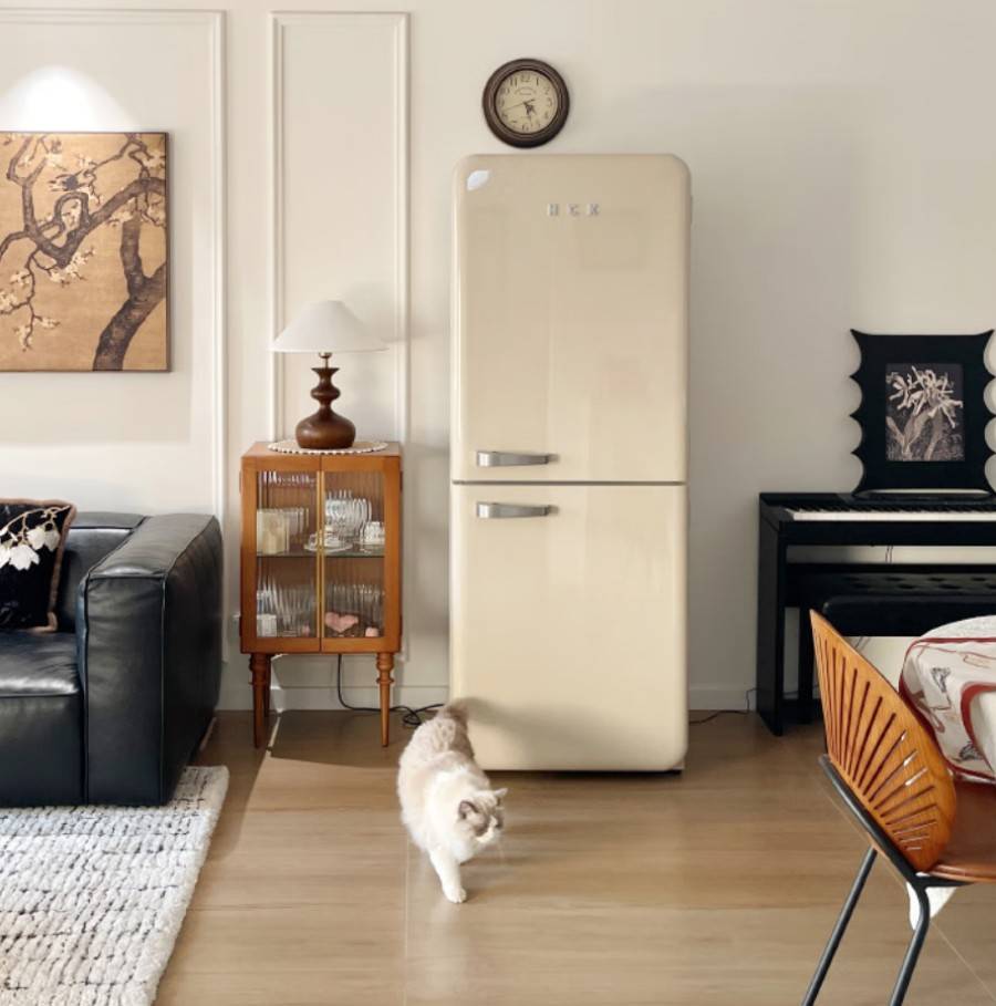 国补8折到手后仅4799元,哈士奇401l复古冰箱高颜值点亮厨居
