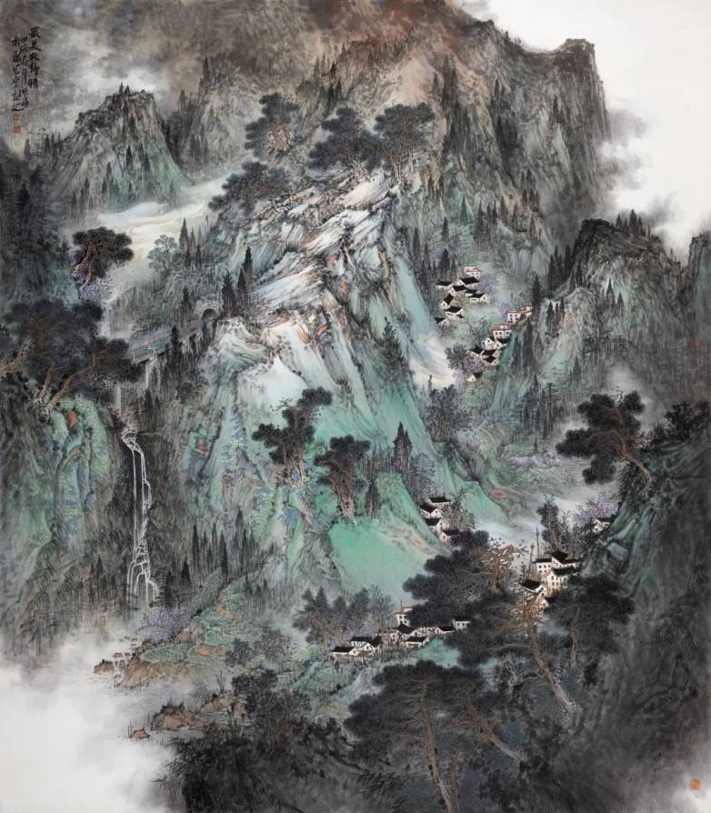 上海泰初澹然·国画名家丨张勇柔情浓笔绘家山