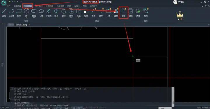 cad从标注线位置偏移