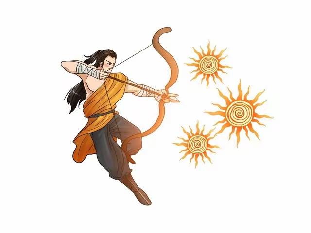 中国神话:后羿射日