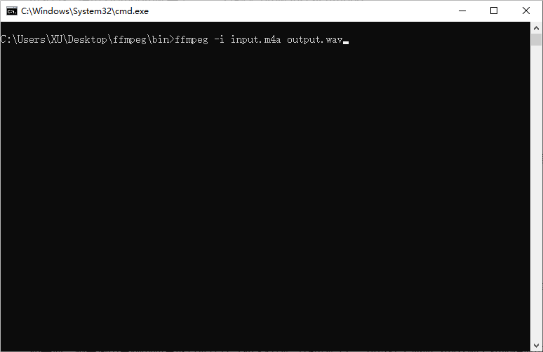  ffmpeg m4a wav windows