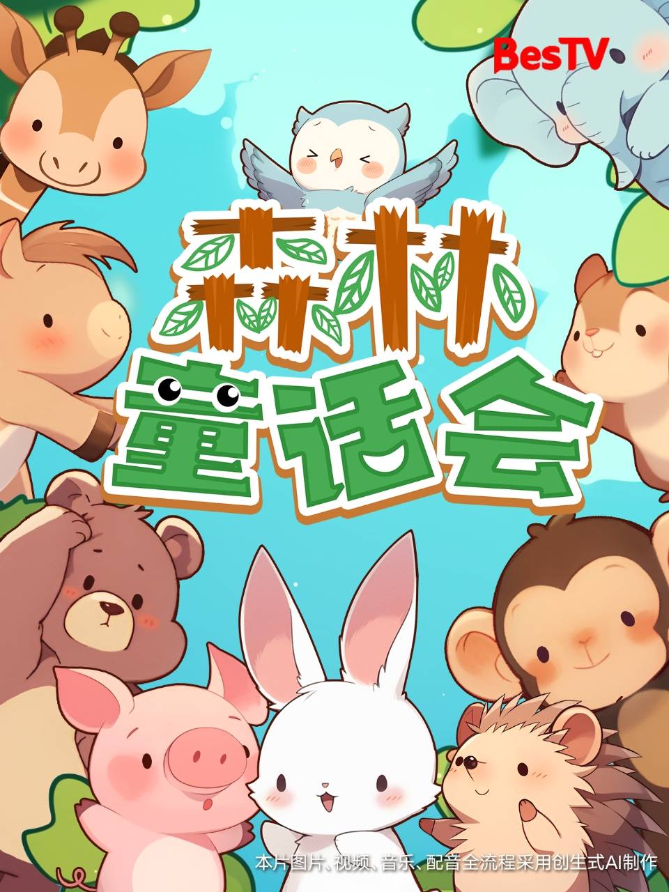 百視通純AI打造兒童繪本動畫劇集《森林童話會》首播倒計時！獲批國產電視動畫片發(fā)行許可證！