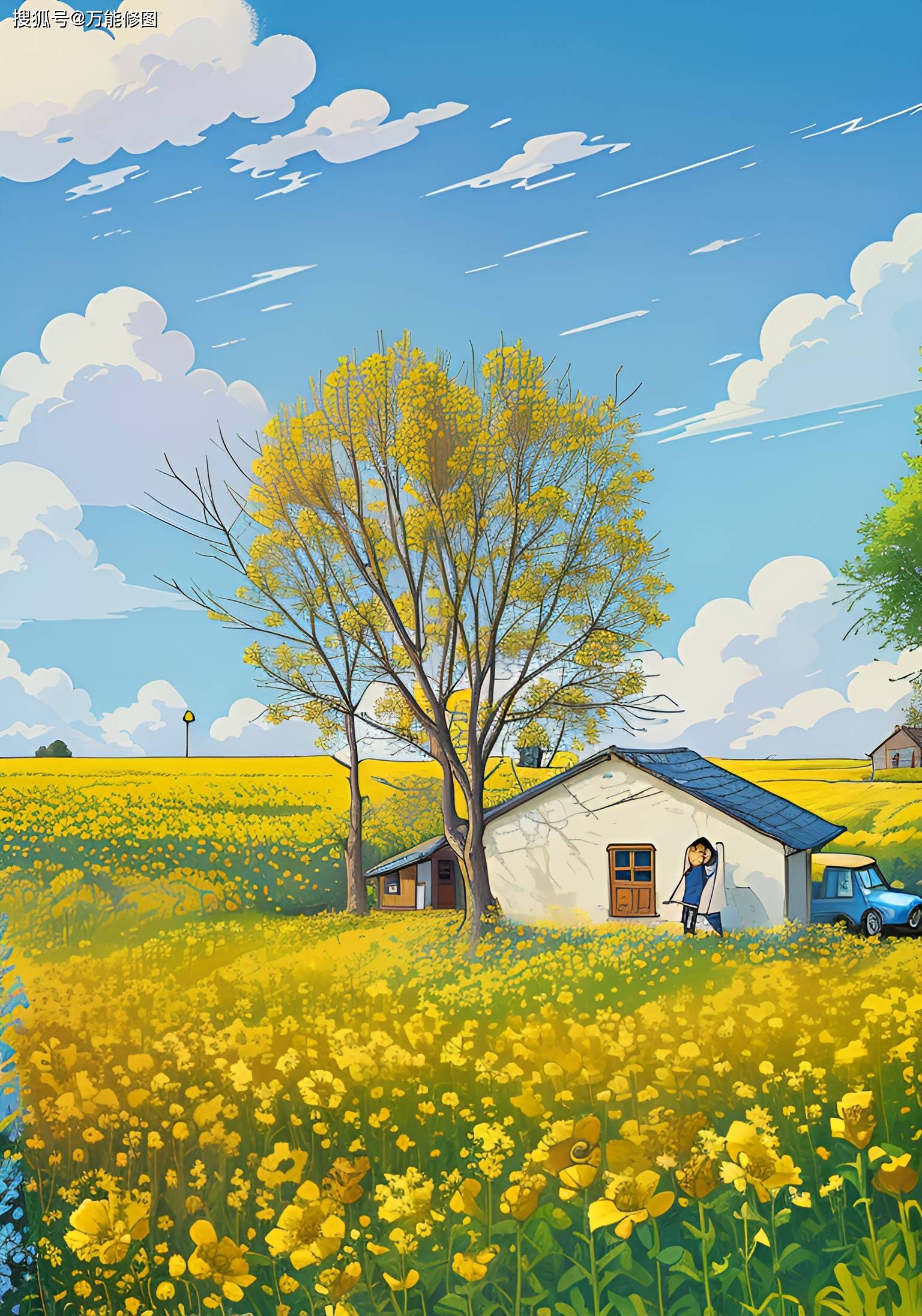 ai让照片一键变绝美漫画风景插画!