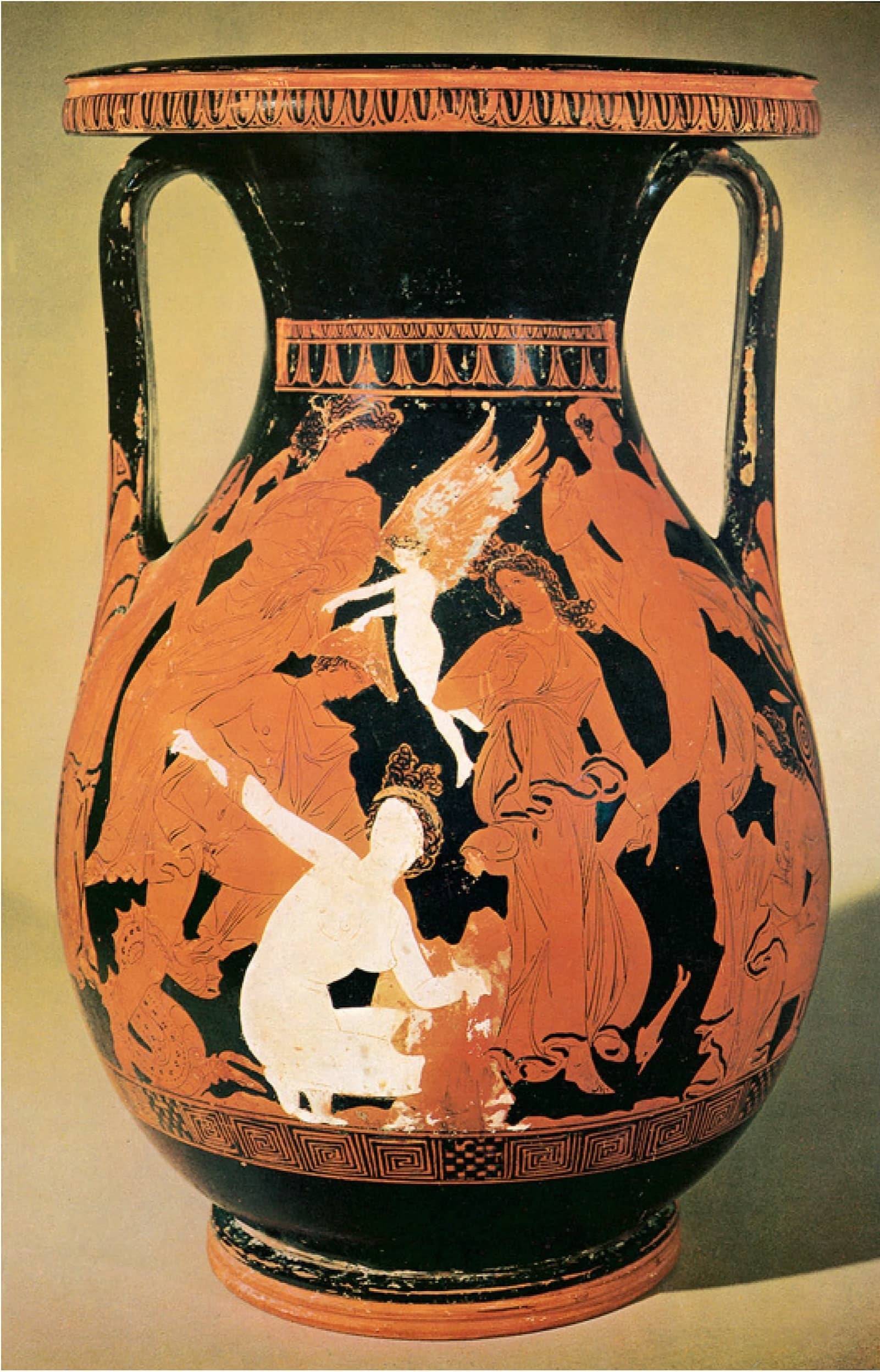 瓶画《贝列突袭西谛斯》,古希腊陶艺的工艺典范