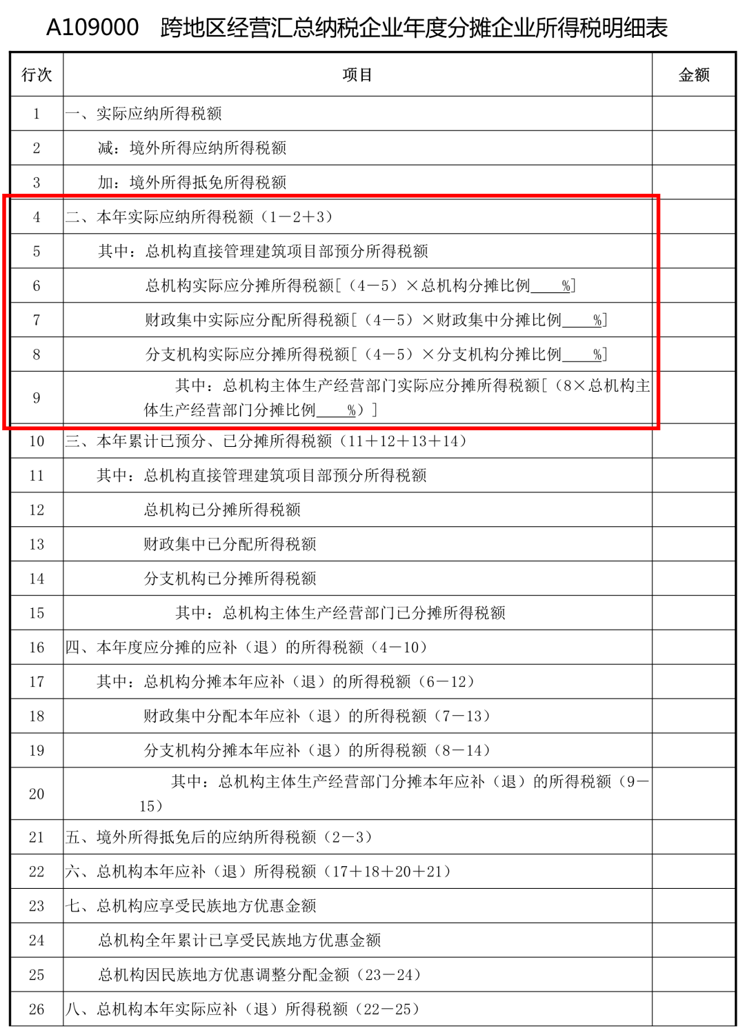 建筑类企业所得税计算