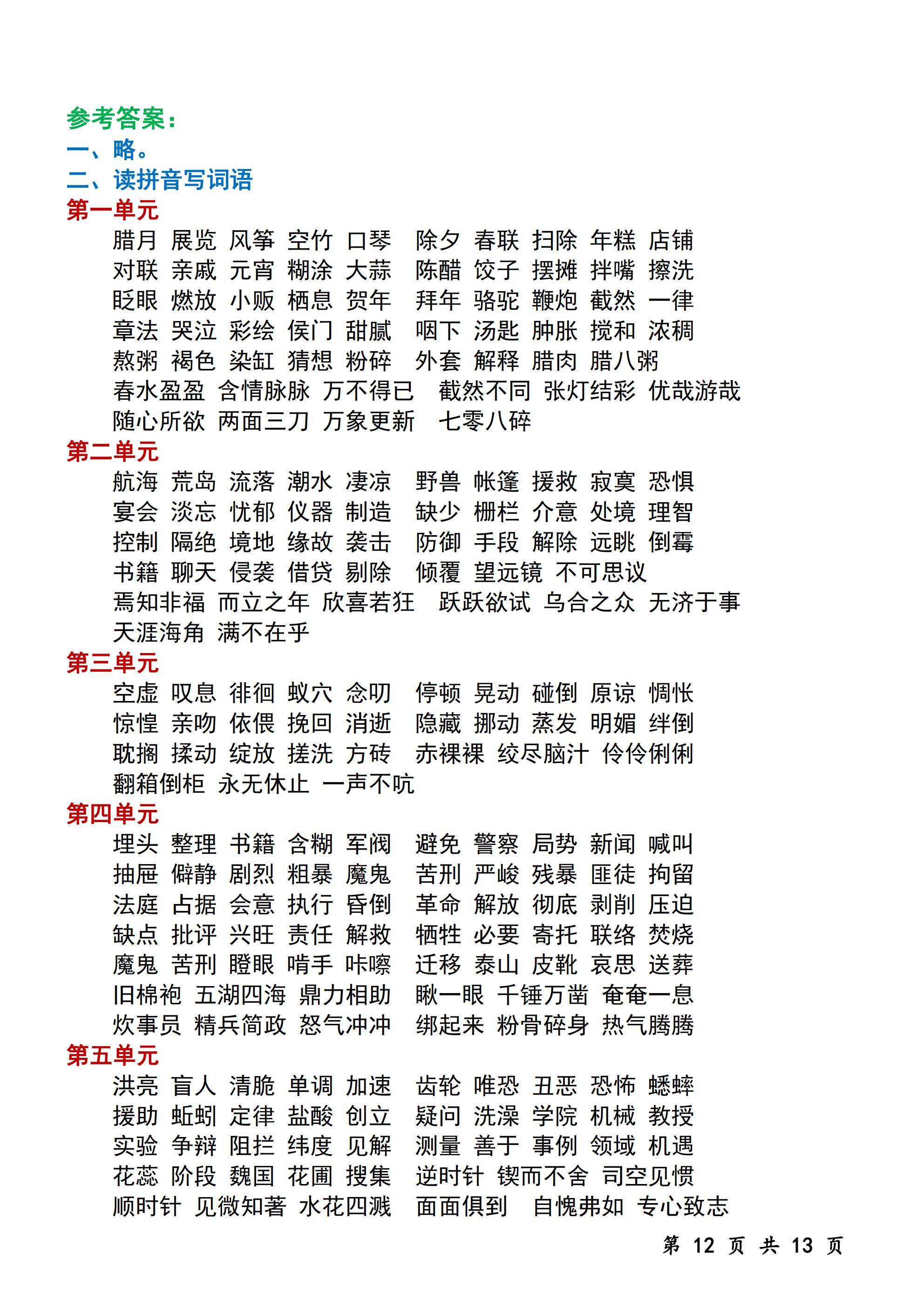 部编版六年级语文毕业复习专题（字音/字形/修辞）的简单介绍