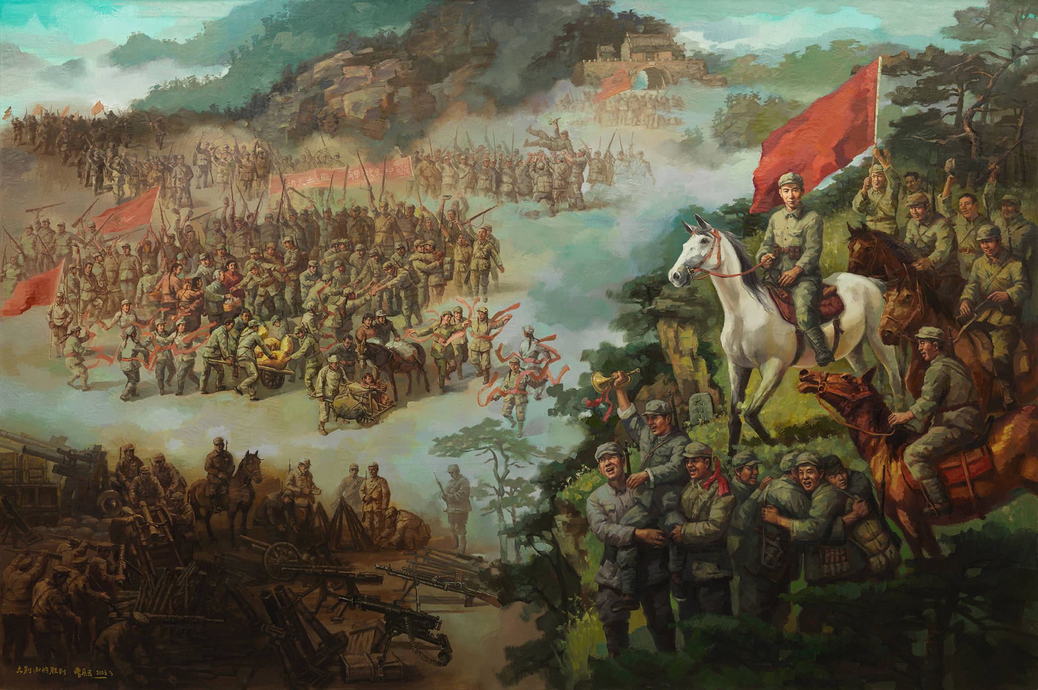 当代名家曹展云油画人物作品