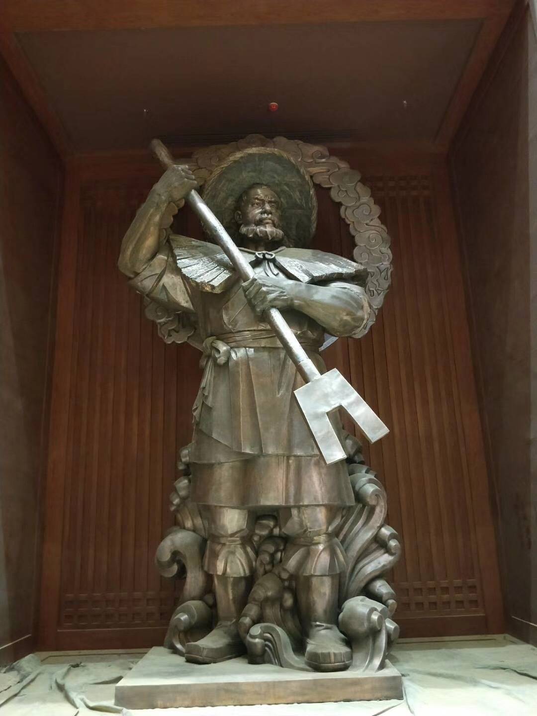 大禹治水铜像雕塑摆件