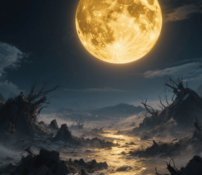 如果月球变成黄金会怎样？夜空很美，但地球可能要遭难了