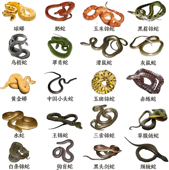 我国常见十大锦蛇,这些"家蛇"你见过吗?