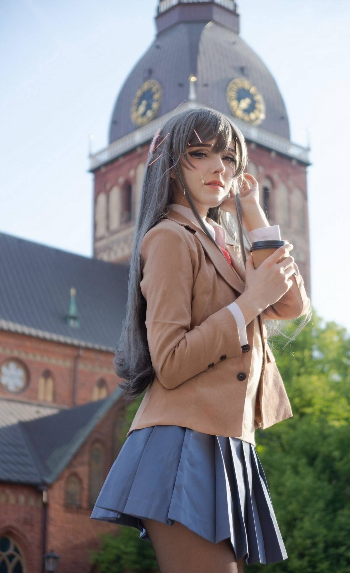 欧美小姐姐jk套装,时尚美女穿搭组合,优雅活力引领潮流