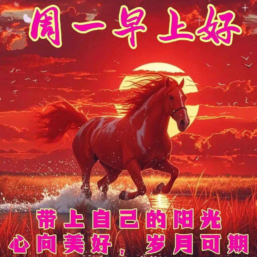 周一早安早上好最美祝福图片精选,早安问候暖心间,快乐与你共前行!