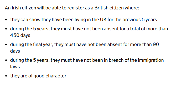 图片[4]-身份含金量再提升！7月22日起，爱尔兰公民可免试直接拿英国国籍！-华闻时空