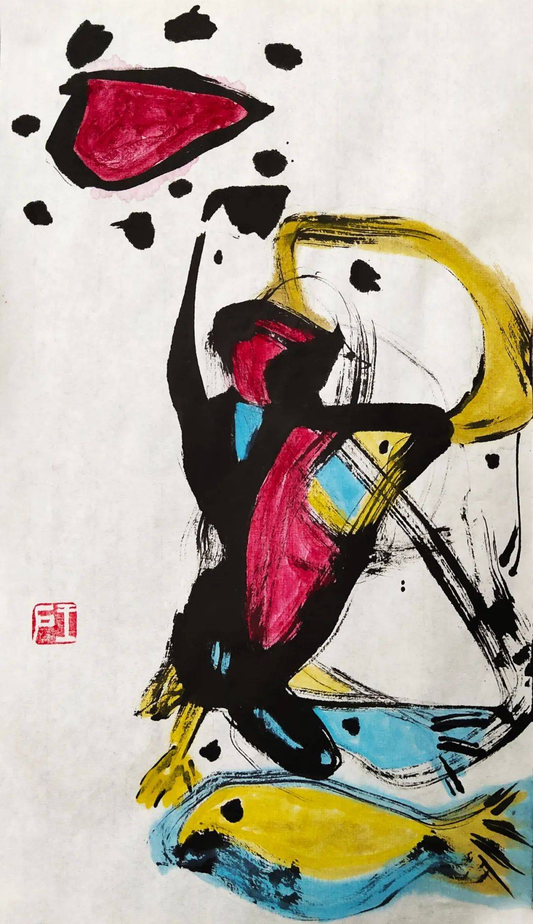 著名抽象画家王石先生书法绘画艺术作品欣赏