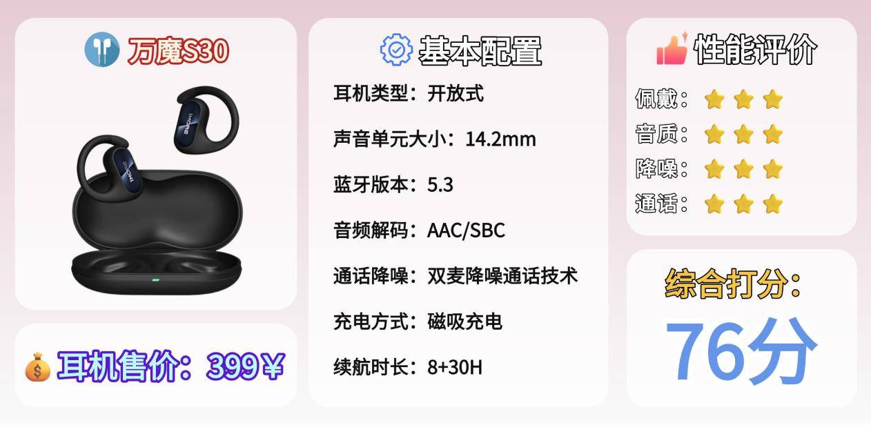 开放式蓝牙耳机哪个品牌好?2025年最值得买10款开放式耳机排行!