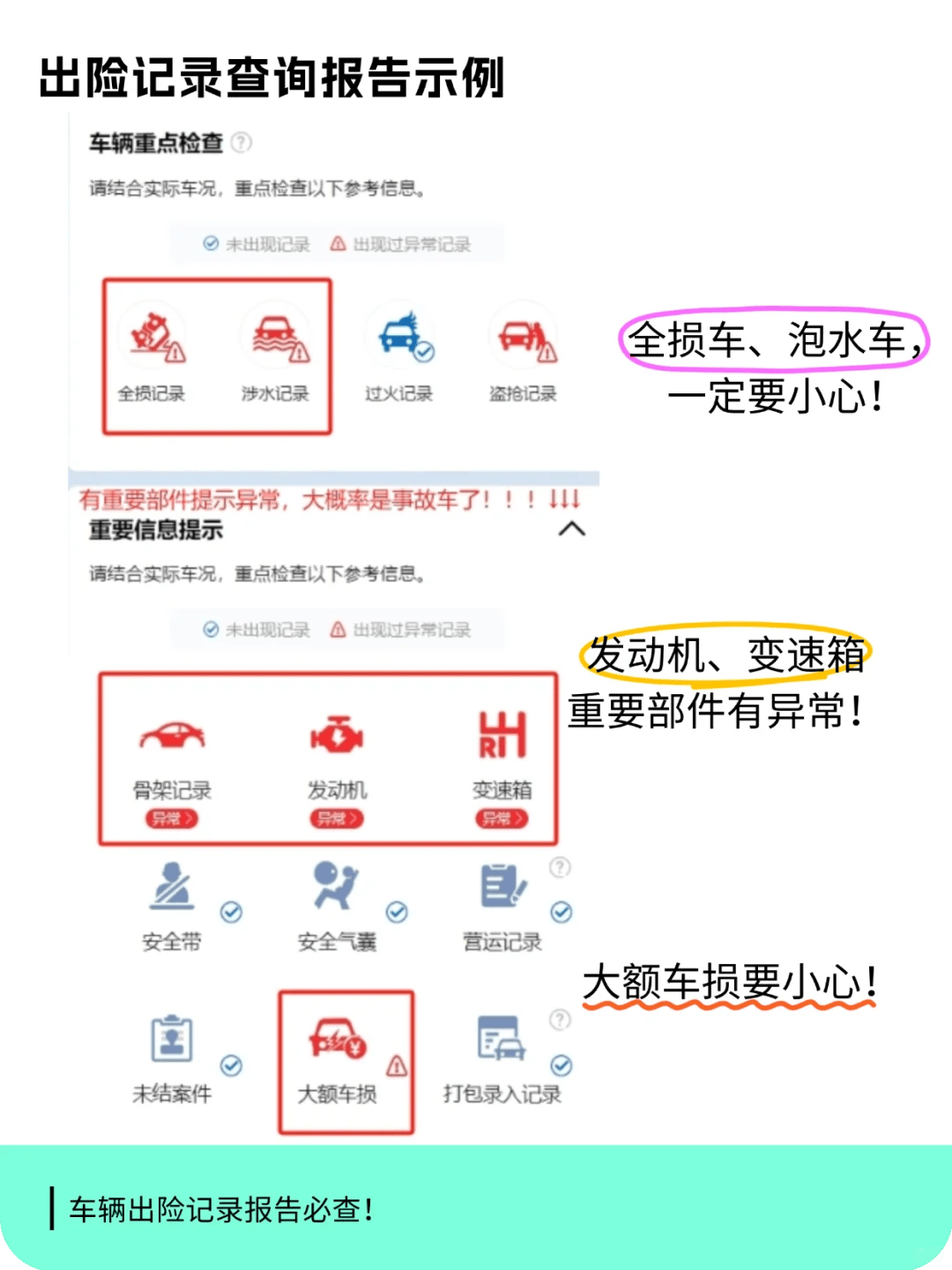 二手车为什么要查维保记录？