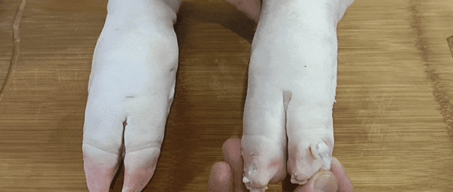 买猪蹄时,要先分清"前蹄"和"后蹄"!牢记"5个"要点,一挑一个准