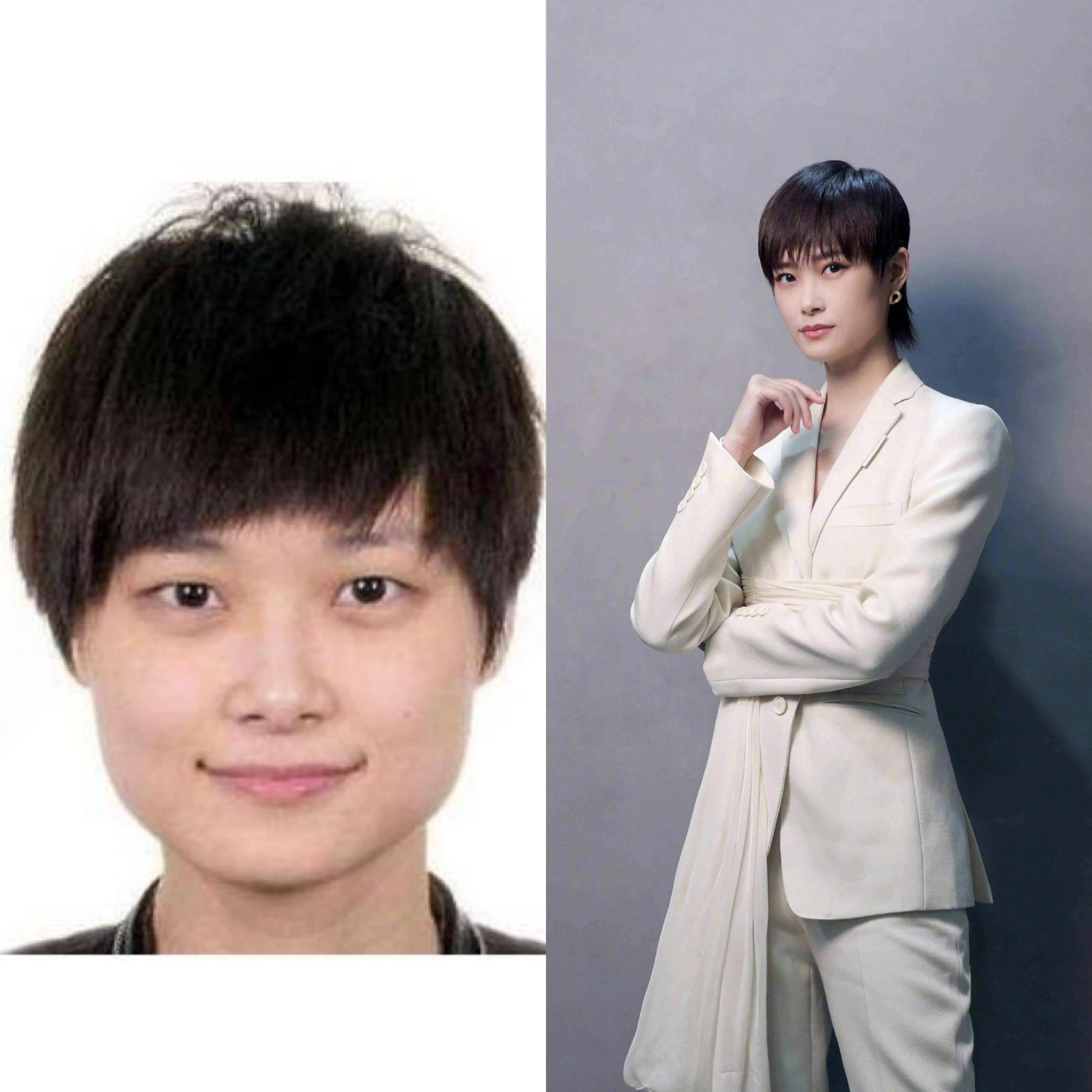 李宇春本家就是小眼睛单眼皮,而且她也毫不避讳自己的方脸,不过皮肤