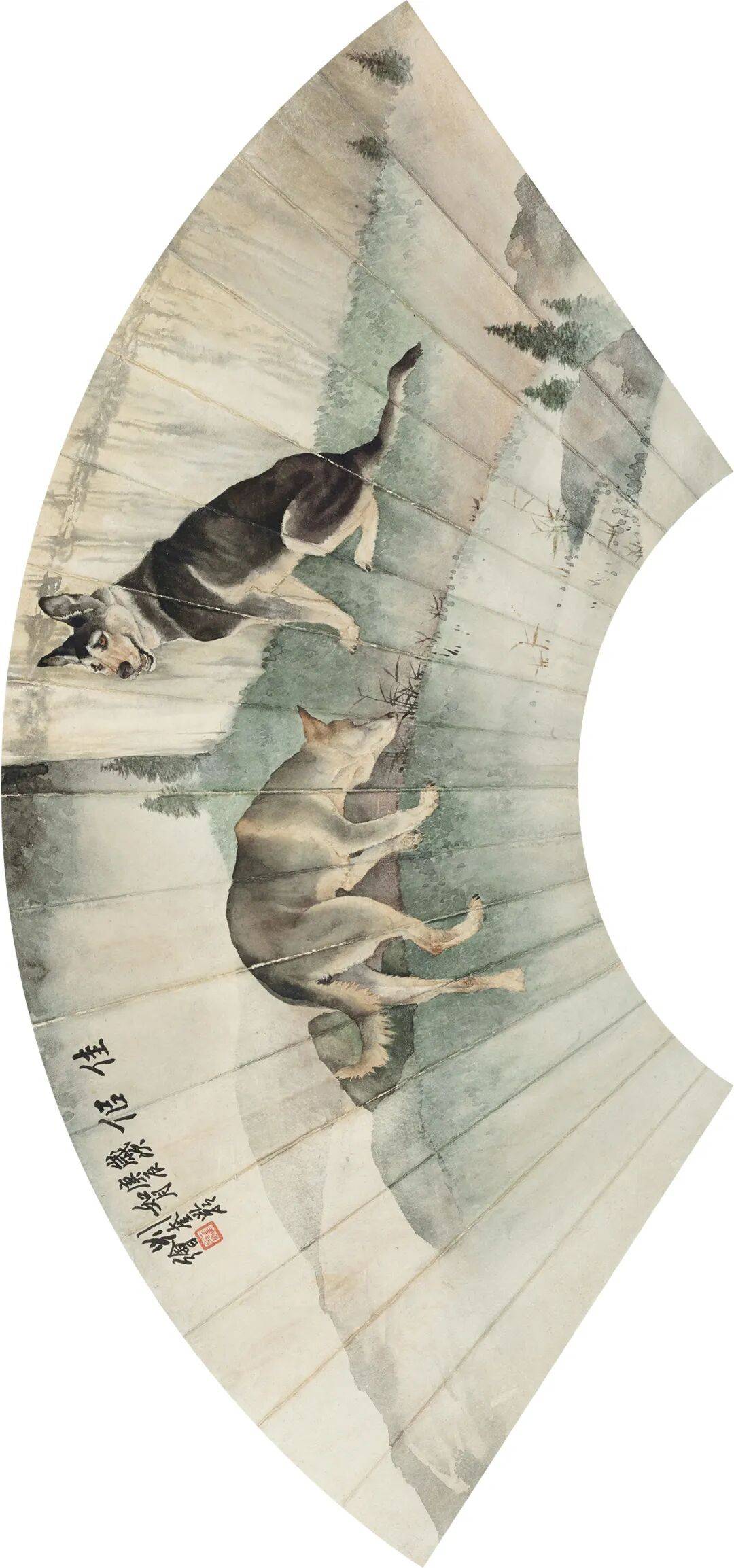 文心寄扇——刘奎龄走兽扇面选萃丨私享艺术